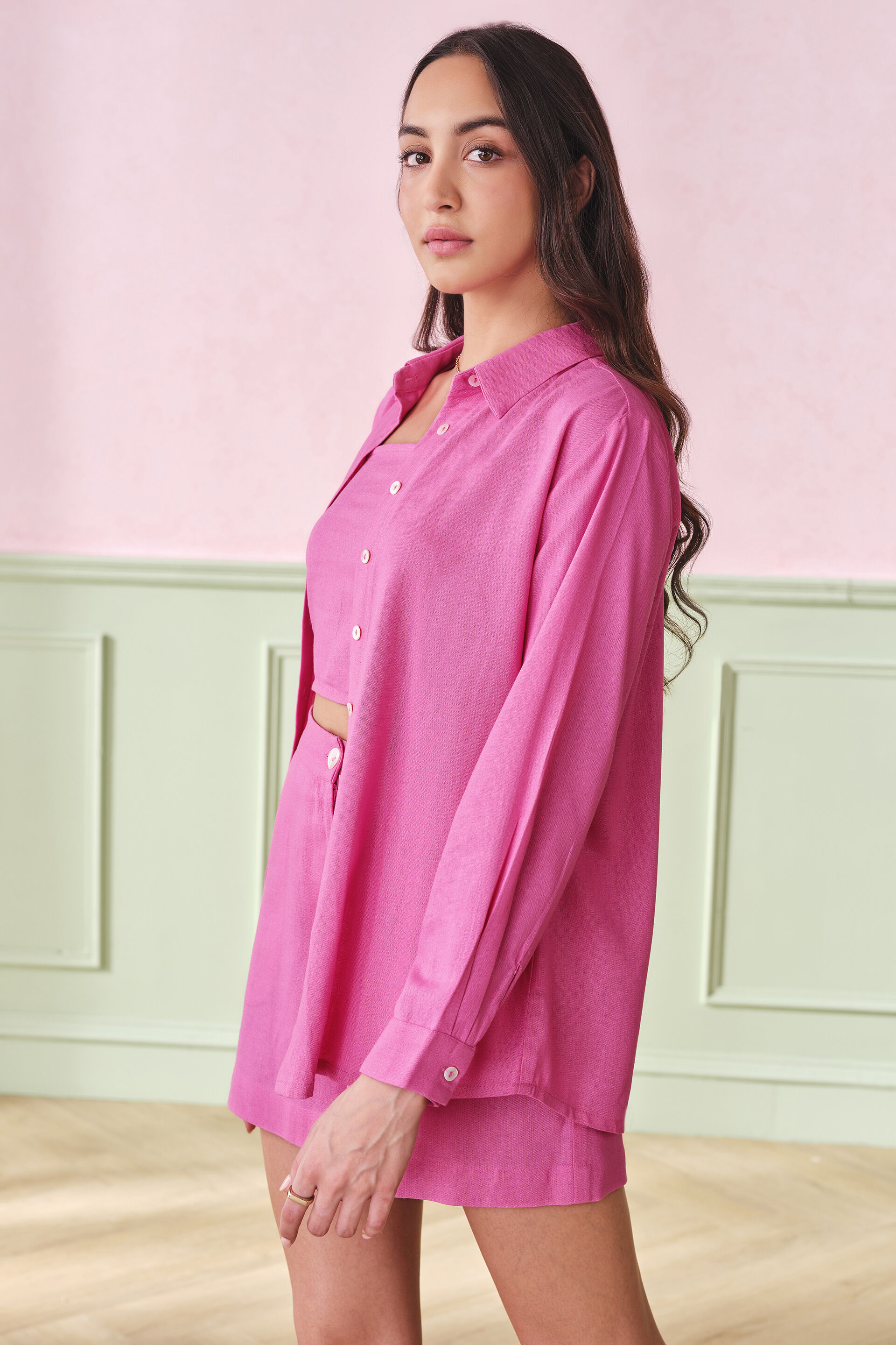 Pink Paradise Viscose Blend Set, Pink, image 5